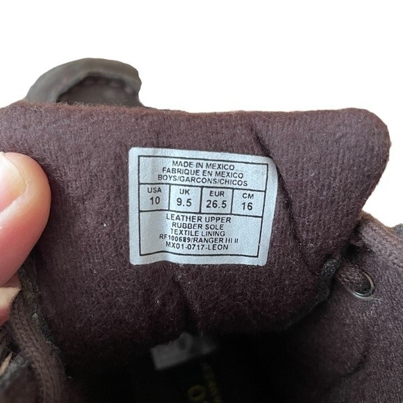 Polo Ralph Lauren Ranger Hi II Sweater Bear American Flag Buckle Boots Kid Sz 10 - Picture 6 of 8